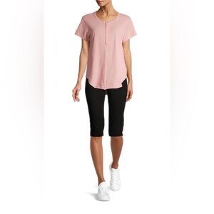 Time and Tru Light Pink Short Sleeve Top